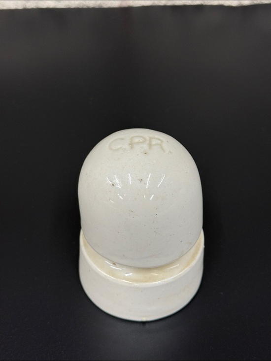 Other - Vintage C.P.R. Glass Ceramic White Insulator, Great Condition